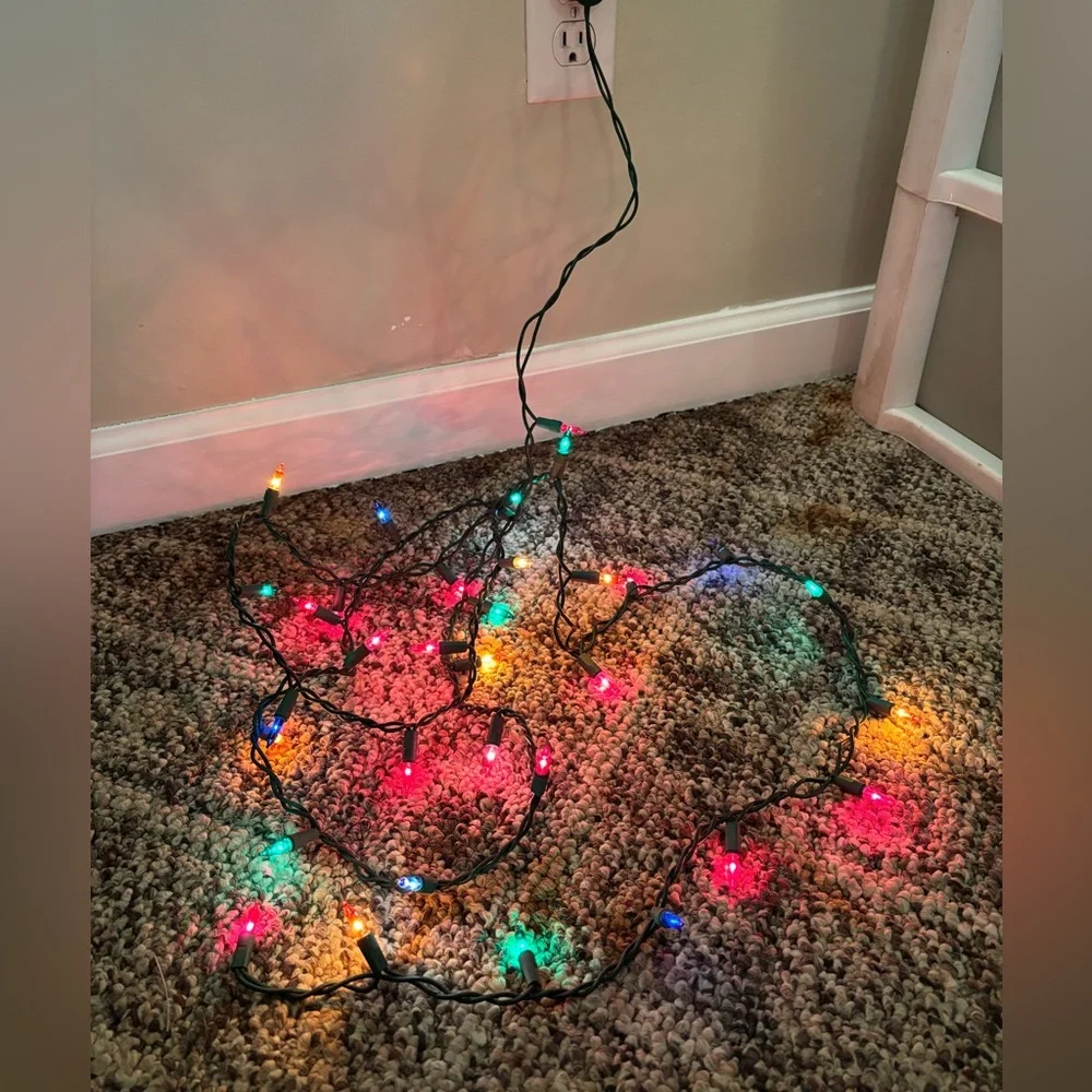 35ct. Mini multi colored Christmas Light Set.